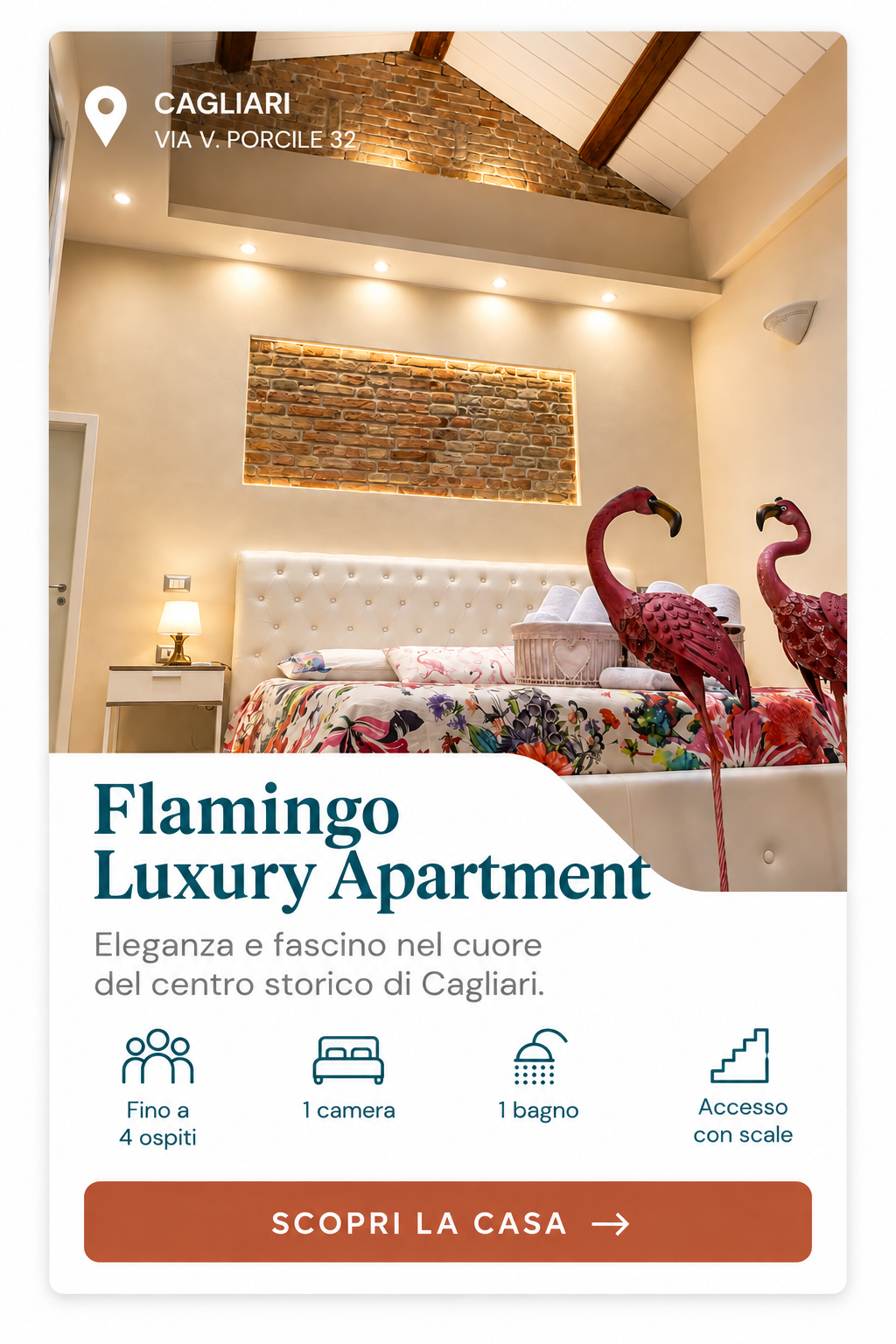 card flamingo